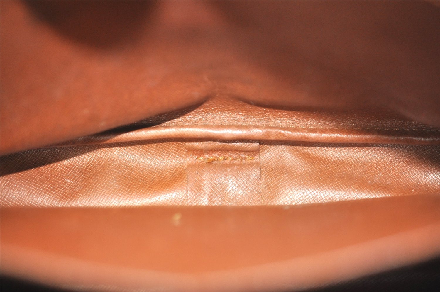 Authentic Louis Vuitton Monogram Cartouchiere GM M51252 Shoulder Bag Junk 9734I