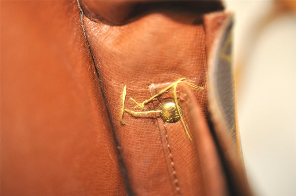 Authentic Louis Vuitton Monogram Cartouchiere GM M51252 Shoulder Bag Junk 9734I