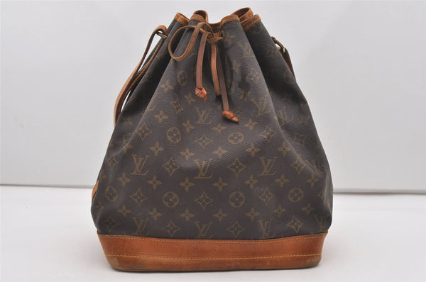 Authentic Louis Vuitton Monogram Noe Shoulder Drawstring Bag M42224 LV 9735I