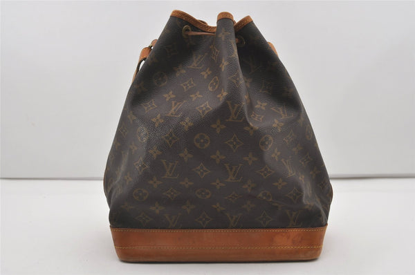 Authentic Louis Vuitton Monogram Noe Shoulder Drawstring Bag M42224 LV 9735I
