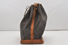Authentic Louis Vuitton Monogram Noe Shoulder Drawstring Bag M42224 LV 9735I
