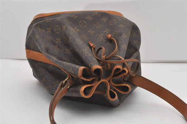 Authentic Louis Vuitton Monogram Noe Shoulder Drawstring Bag M42224 LV 9735I