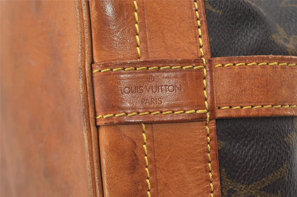 Authentic Louis Vuitton Monogram Noe Shoulder Drawstring Bag M42224 LV 9735I