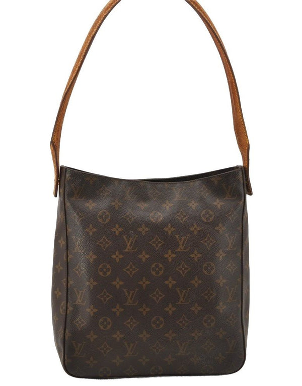 Authentic Louis Vuitton Monogram Looping GM Shoulder Bag M51145 LV 9736I