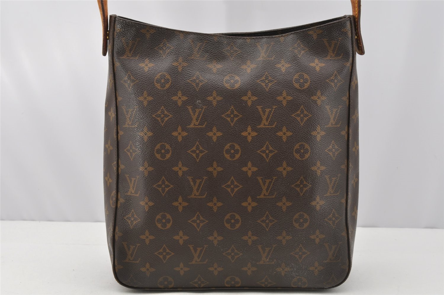 Authentic Louis Vuitton Monogram Looping GM Shoulder Bag M51145 LV 9736I