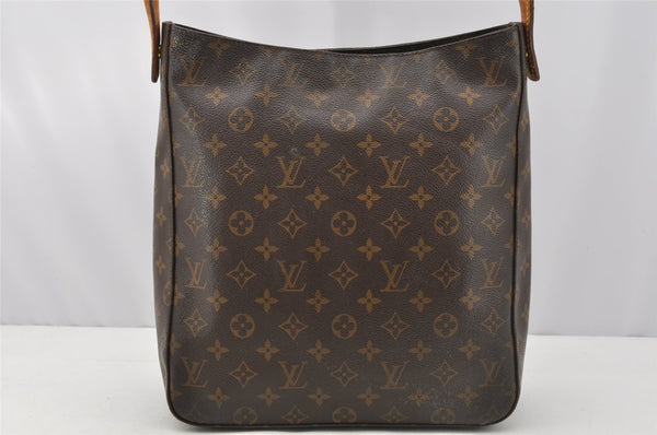 Authentic Louis Vuitton Monogram Looping GM Shoulder Bag M51145 LV 9736I