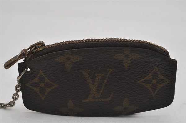 Authentic Louis Vuitton Monogram Etui Clepia Key Case M62690 LV 9736J