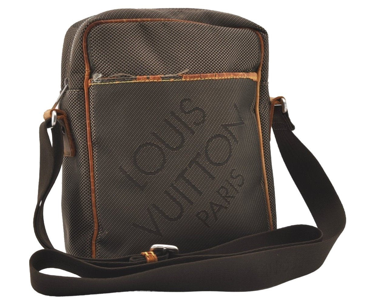 Authentic Louis Vuitton Damier Geant Citadin NM Shoulder Bag M93224 Brown 9737I
