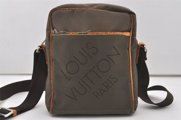 Authentic Louis Vuitton Damier Geant Citadin NM Shoulder Bag M93224 Brown 9737I