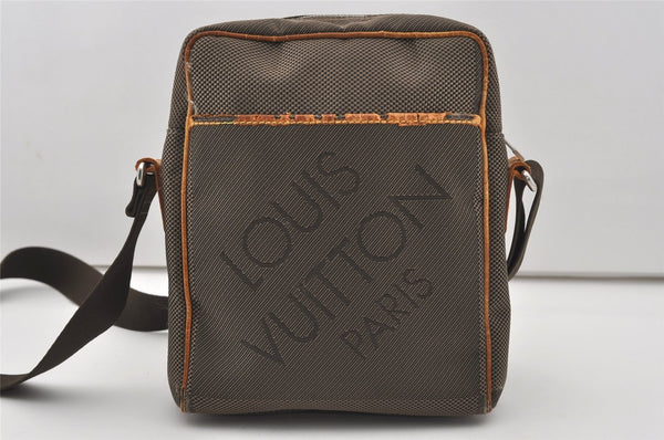 Authentic Louis Vuitton Damier Geant Citadin NM Shoulder Bag M93224 Brown 9737I