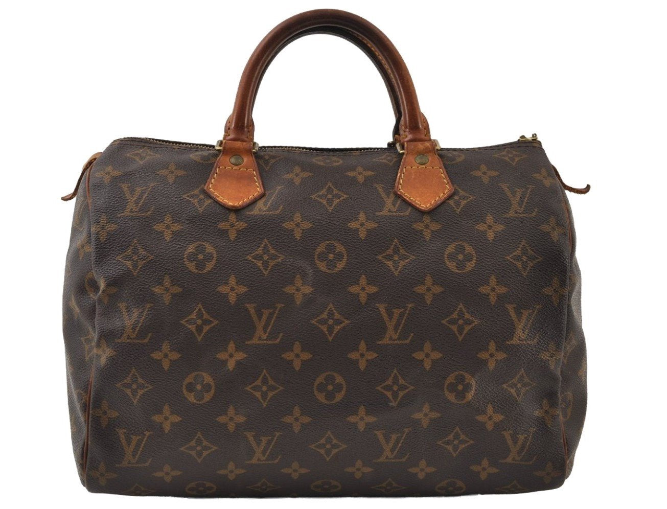 Authentic Louis Vuitton Monogram Speedy 30 Hand Boston Bag M41526 Junk 9738I