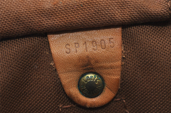 Authentic Louis Vuitton Monogram Speedy 30 Hand Boston Bag M41526 Junk 9738I