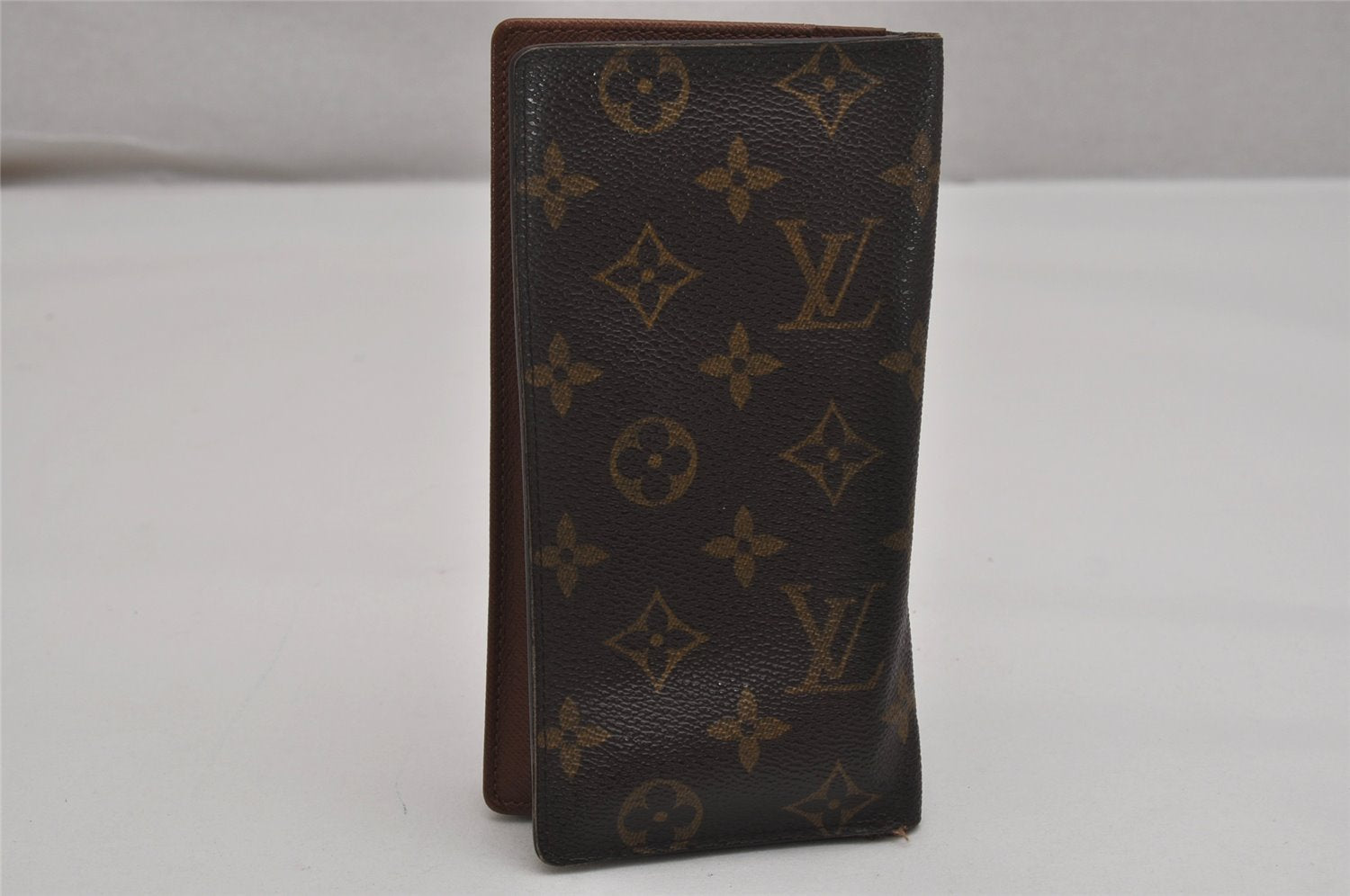 Authentic Louis Vuitton Monogram Porte Cartes Credit Yen Wallet M60825 LV 9738J