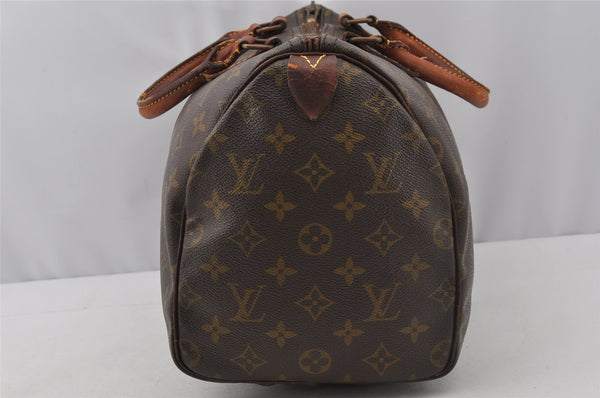 Authentic Louis Vuitton Monogram Speedy 30 Hand Boston Bag Old Model LV 9741I