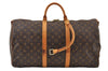 Auth Louis Vuitton Monogram Keepall Bandouliere 50 M41416 Boston Bag Junk 9742I