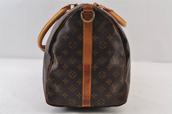 Auth Louis Vuitton Monogram Keepall Bandouliere 50 M41416 Boston Bag Junk 9742I