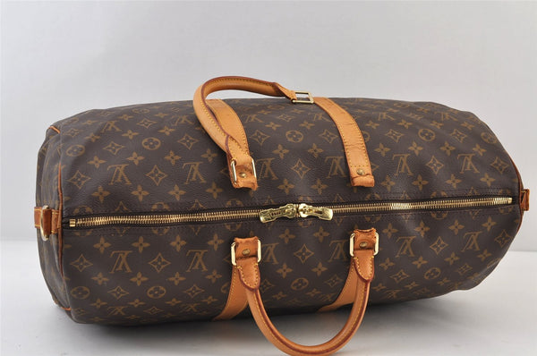 Auth Louis Vuitton Monogram Keepall Bandouliere 50 M41416 Boston Bag Junk 9742I