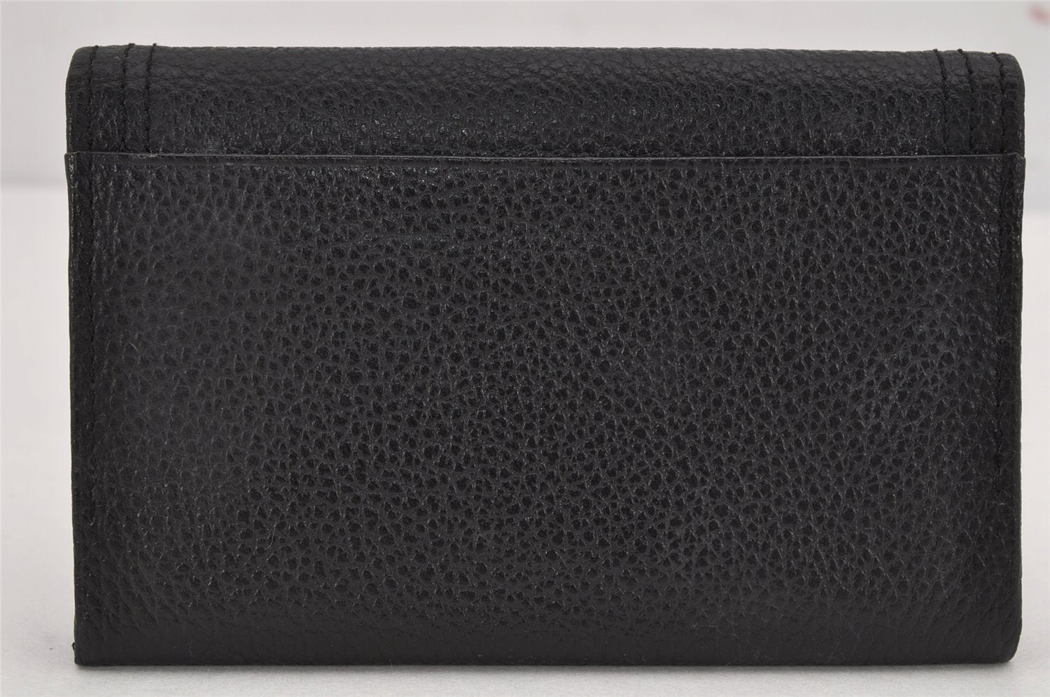 Authentic YVES SAINT LAURENT Vintage Business Card Case Purse Black 9742J