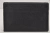 Authentic YVES SAINT LAURENT Vintage Business Card Case Purse Black 9742J