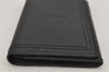 Authentic YVES SAINT LAURENT Vintage Business Card Case Purse Black 9742J
