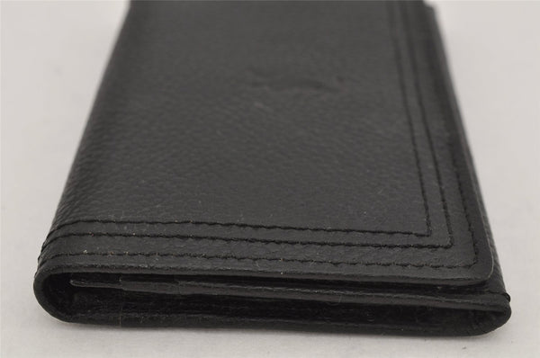Authentic YVES SAINT LAURENT Vintage Business Card Case Purse Black 9742J