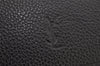 Authentic YVES SAINT LAURENT Vintage Business Card Case Purse Black 9742J
