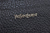 Authentic YVES SAINT LAURENT Vintage Business Card Case Purse Black 9742J