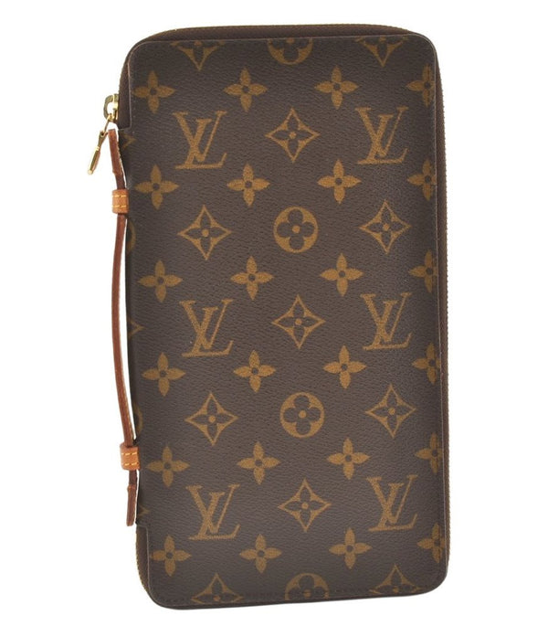 Authentic Louis Vuitton Monogram Organizer de Voyage Travel Case M60119 LV 9744J