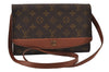Authentic Louis Vuitton Monogram Bordeaux M51798 2Way Shoulder Clutch Bag 9745I