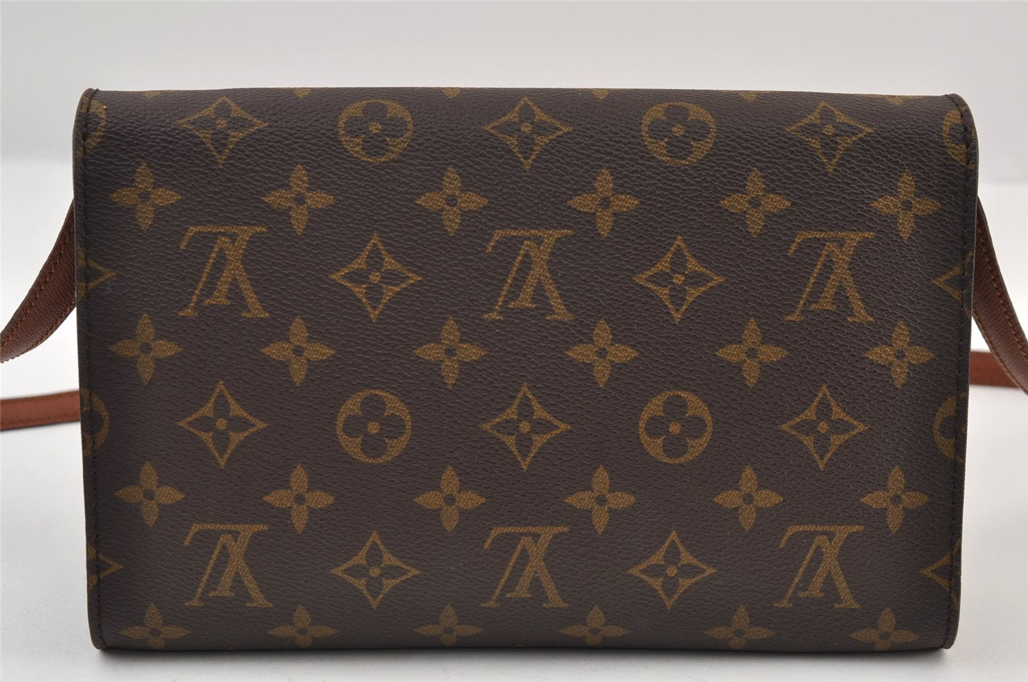Authentic Louis Vuitton Monogram Bordeaux M51798 2Way Shoulder Clutch Bag 9745I