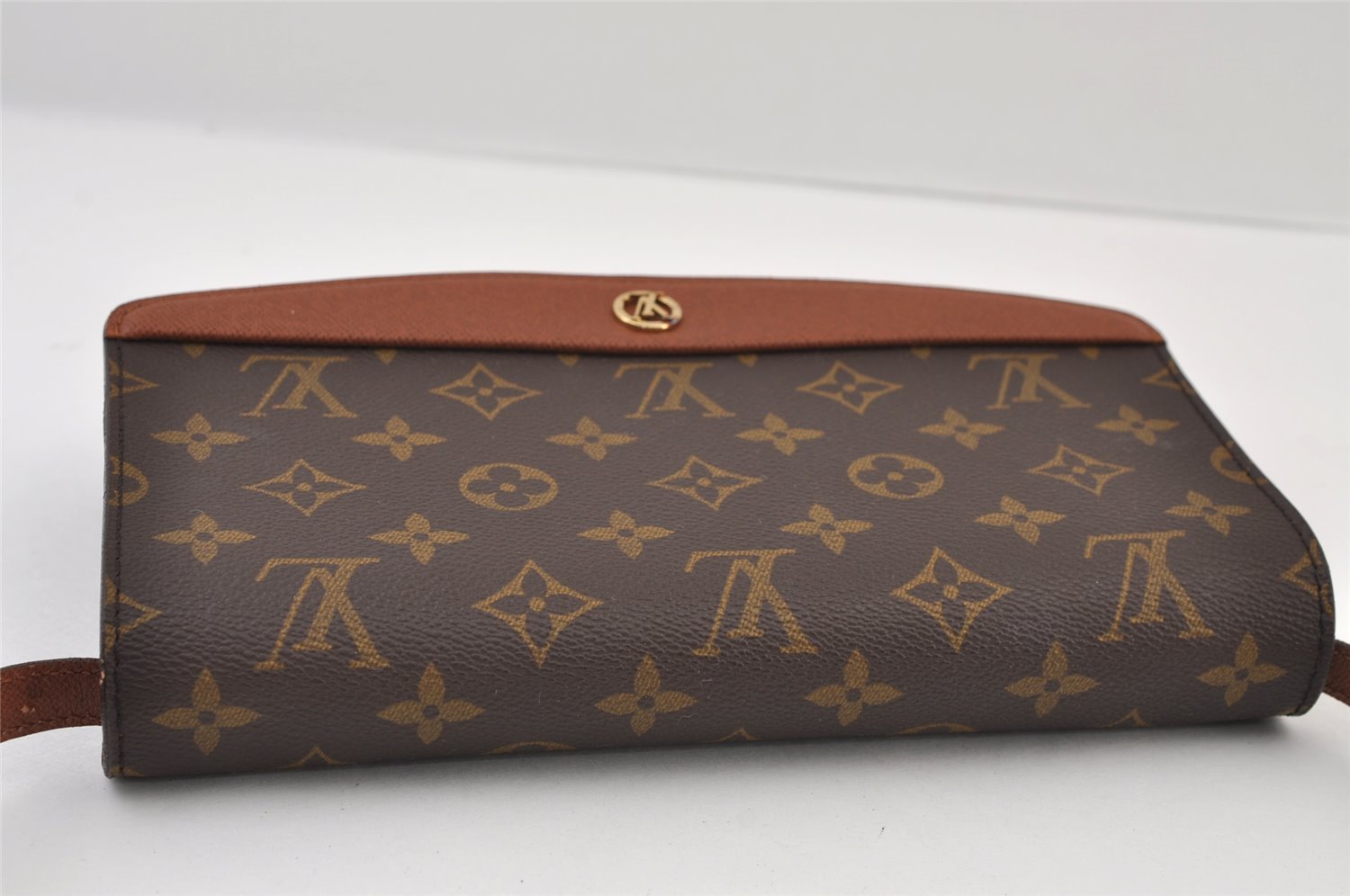 Authentic Louis Vuitton Monogram Bordeaux M51798 2Way Shoulder Clutch Bag 9745I