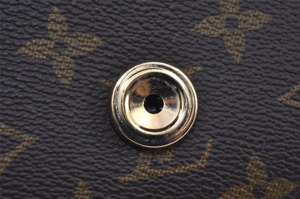 Authentic Louis Vuitton Monogram Bordeaux M51798 2Way Shoulder Clutch Bag 9745I