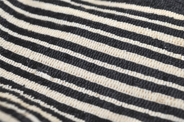 Authentic GUCCI Vintage Shoulder Hand Bag Purse Spangle Enamel Black White 9746J