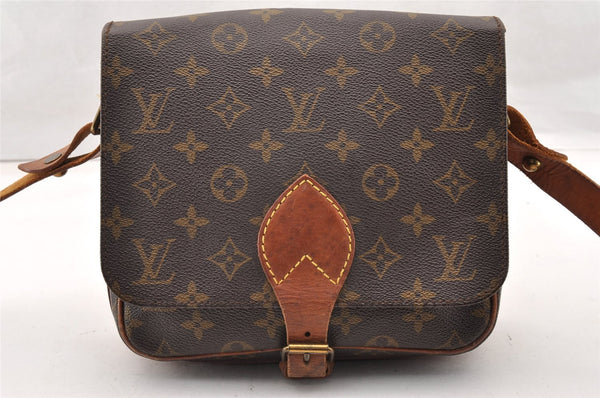 Authentic Louis Vuitton Monogram Cartouchiere MM M51253 Shoulder Cross Bag 9747I
