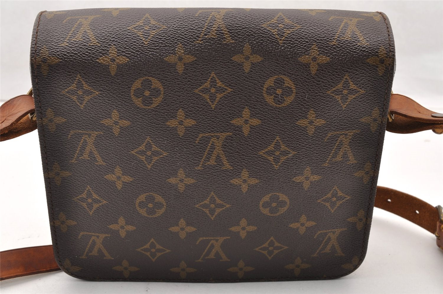 Authentic Louis Vuitton Monogram Cartouchiere MM M51253 Shoulder Cross Bag 9747I