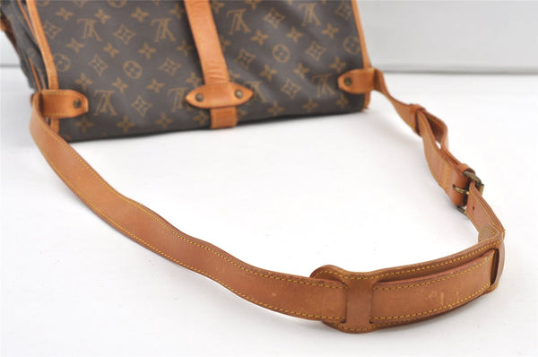 Authentic Louis Vuitton Monogram Saumur 35 Shoulder Cross Bag M42254 LV 9747J