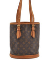 Authentic Louis Vuitton Monogram Bucket PM Shoulder Tote Bag M42238 LV 9748I