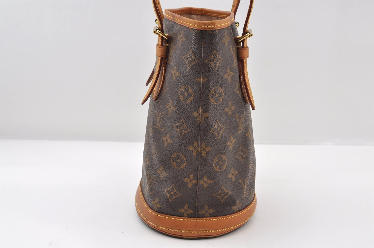 Authentic Louis Vuitton Monogram Bucket PM Shoulder Tote Bag M42238 LV 9748I
