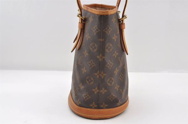Authentic Louis Vuitton Monogram Bucket PM Shoulder Tote Bag M42238 LV 9748I