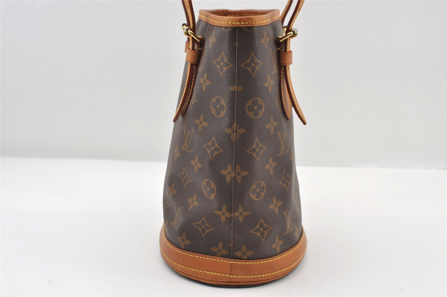 Authentic Louis Vuitton Monogram Bucket PM Shoulder Tote Bag M42238 LV 9748I