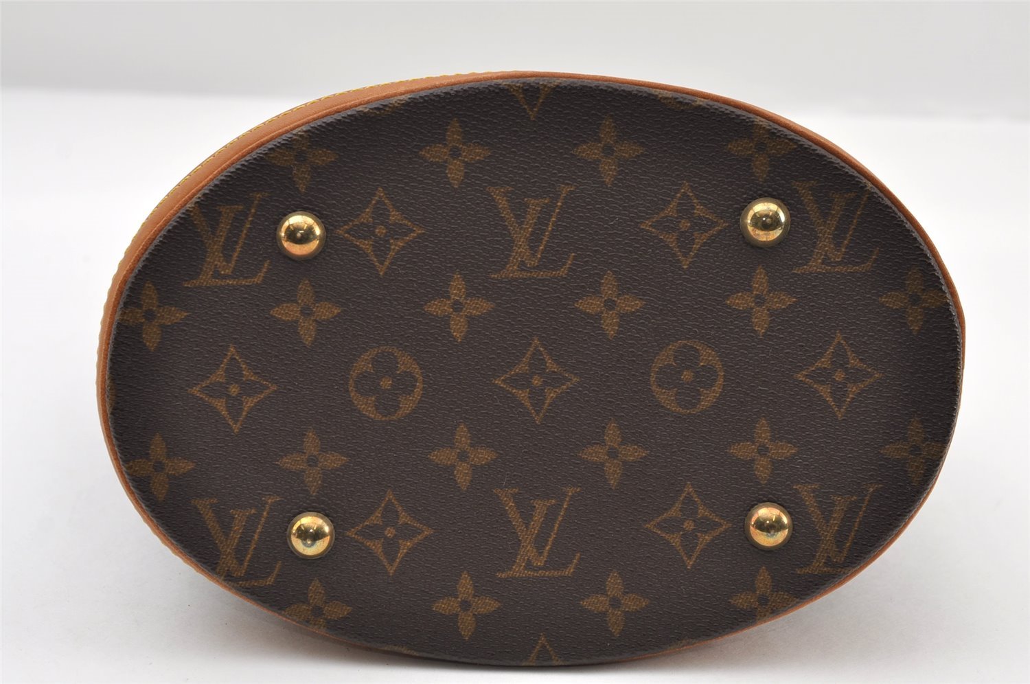 Authentic Louis Vuitton Monogram Bucket PM Shoulder Tote Bag M42238 LV 9748I
