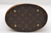 Authentic Louis Vuitton Monogram Bucket PM Shoulder Tote Bag M42238 LV 9748I