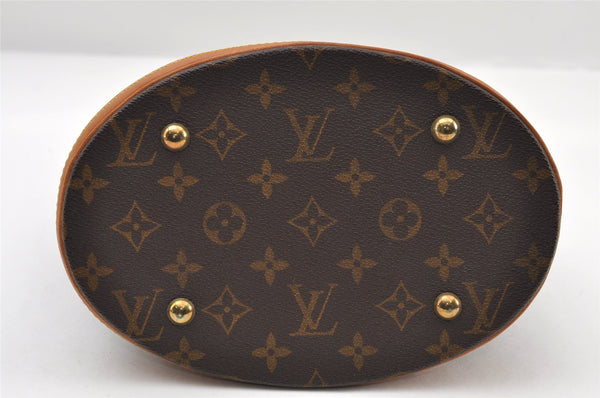 Authentic Louis Vuitton Monogram Bucket PM Shoulder Tote Bag M42238 LV 9748I