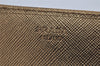 Authentic PRADA Vintage Saffiano Leather Long Wallet Purse Gold 9748J