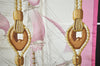Authentic HERMES Carre 90 Scarf "Tribord" Silk Pink 9749J
