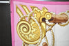 Authentic HERMES Carre 90 Scarf "Tribord" Silk Pink 9749J