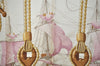 Authentic HERMES Carre 90 Scarf "Tribord" Silk Pink 9749J