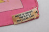 Authentic HERMES Carre 90 Scarf "Tribord" Silk Pink 9749J