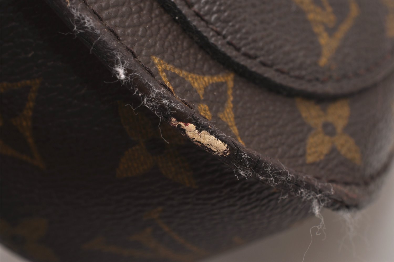 Authentic Louis Vuitton Monogram Saint Cloud GM M51242 Shoulder Cross Bag 9750I