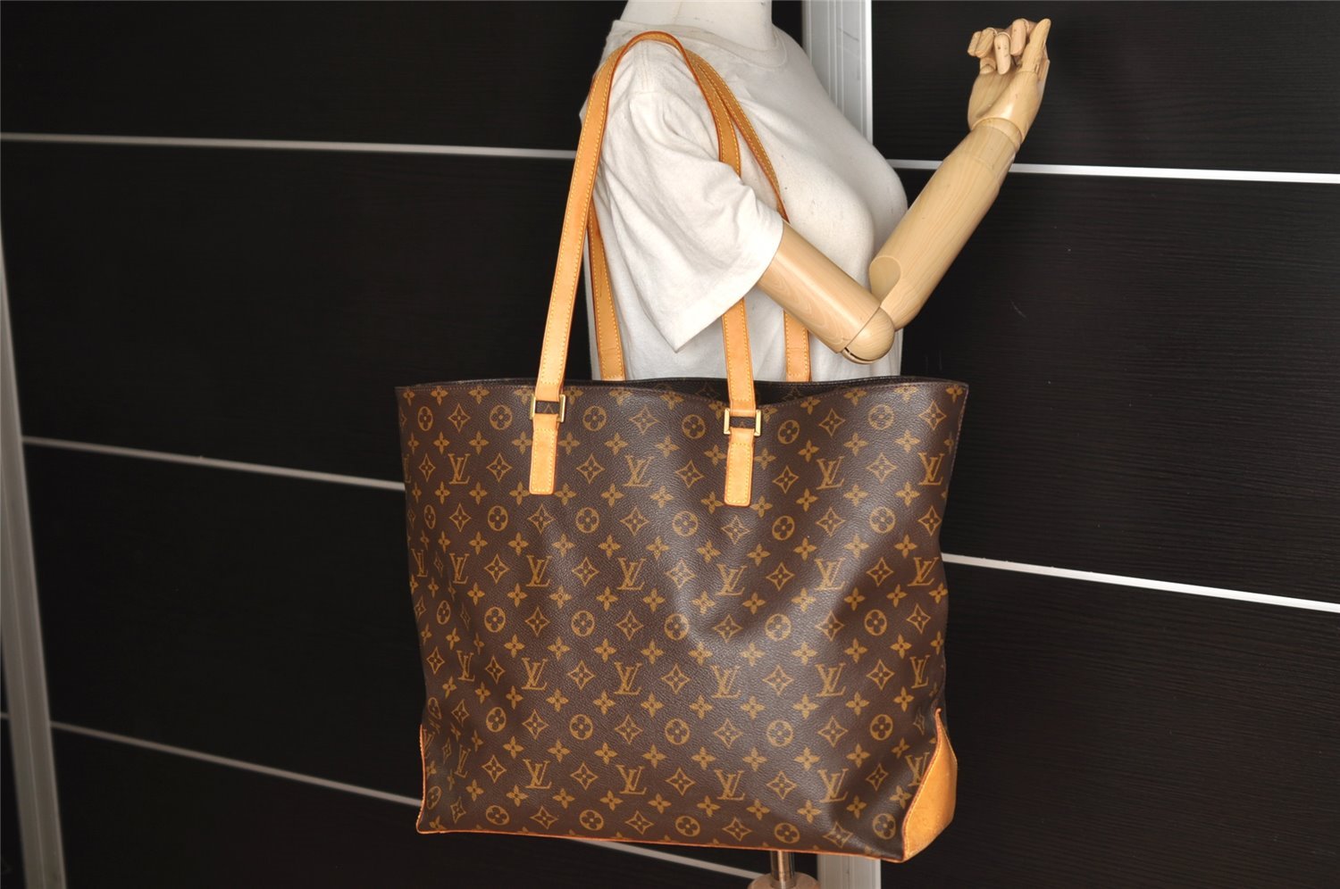 Authentic Louis Vuitton Monogram Cabas Alto Shoulder Tote Bag M51152 LV 9751J